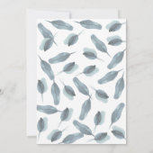 Eukalyptus-Blätter in grünen Blättern Save the Dat Save The Date (Rückseite)