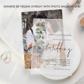 Eukalyptus-Blätter in Minimalistischer Sage Pergament Einladungen