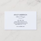 Eukalyptus-Blätter in tropischer Wasserfarbe Visitenkarte (Rückseite)