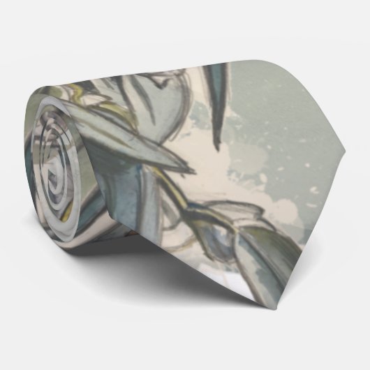 Eukalyptus-Blätter Krawatte (Gerollt)