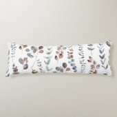 Eukalyptus-Blätter mit farbenfrohen Wasserfarben M Seitenschläferkissen (Vorderseite)