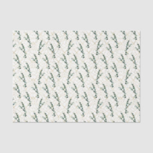 Eukalyptus-Blätter mit geometrischem Muster Seidenpapier
