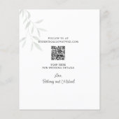 Eukalyptus-Blätter mit Hochzeitsstichtag speichern (Rückseite)