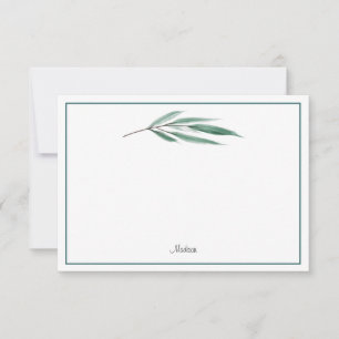 Eukalyptus-Blätter Mitteilungskarte