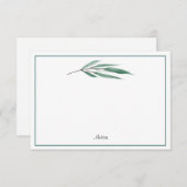 Eukalyptus-Blätter Mitteilungskarte (Vorne/Hinten)