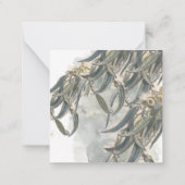 Eukalyptus-Blätter Mitteilungskarte (Rückseite)