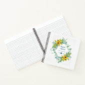 Eukalyptus Blätter ModernElegance Wedding Gästebuc Notizblock (Innenseite)