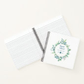 Eukalyptus Blätter ModernElegance Wedding Gästebuc Notizblock (Innenseite)