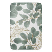 Eukalyptus-Blätter Muster Badematte (Vorderseite Vertikal)