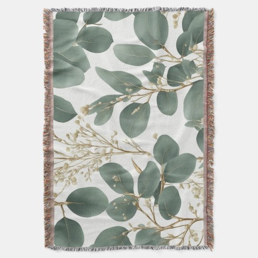 Eukalyptus-Blätter Muster Decke (Vorderseite Vertikal)