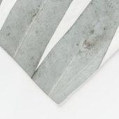 Eukalyptus-Blätter Muster Fleecedecke (Ecke)