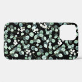 Eukalyptus-Blätter: Muster für weiße Blume Case-Mate iPhone Hülle (Rückseite (Horizontal))