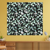 Eukalyptus-Blätter: Muster für weiße Blume Leinwanddruck (Insitu (Wohnzimmer))