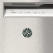 Eukalyptus-Blätter: Muster für weiße Blume Magnet (In Situ (Geschirrspüler))