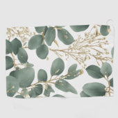 Eukalyptus-Blätter Muster Golfhandtuch (Horizontal)