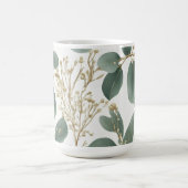Eukalyptus-Blätter Muster Kaffeetasse (Mittel)