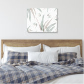 Eukalyptus-Blätter Muster Leinwanddruck (Insitu (Schlafzimmer))