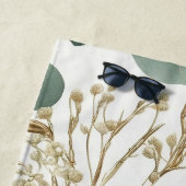 Eukalyptus-Blätter Muster Strandtuch (Beispiel)