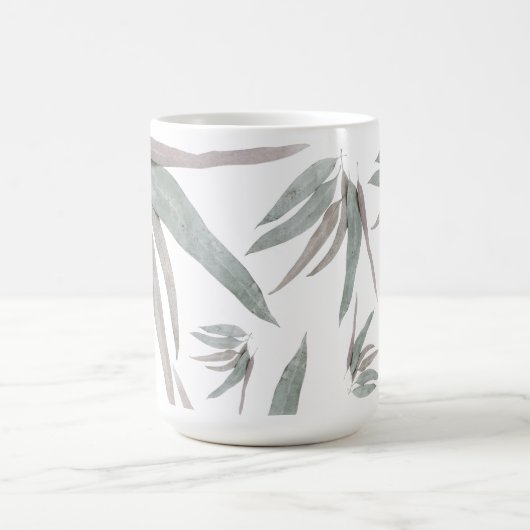Eukalyptus-Blätter Muster Verwandlungstasse (Zentrum)
