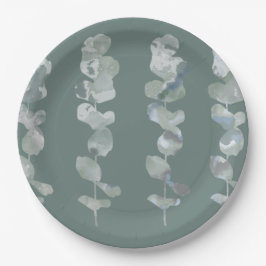 Eukalyptus-Blätter Pappteller