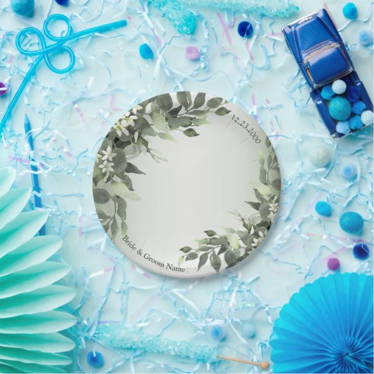 Eukalyptus-Blätter Pappteller (Party)