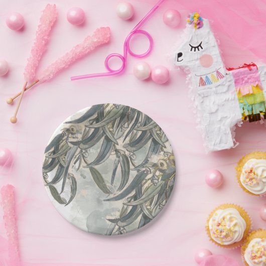 Eukalyptus-Blätter Pappteller (Party)