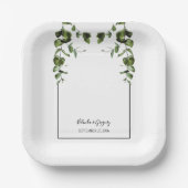 Eukalyptus-Blätter Pappteller (Vorderseite)