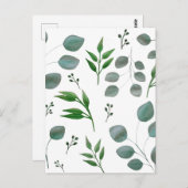 Eukalyptus-Blätter Postkarte (Vorne/Hinten)