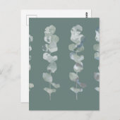 Eukalyptus-Blätter Postkarte (Vorne/Hinten)