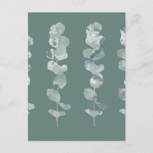 Eukalyptus-Blätter Postkarte (Vorderseite)