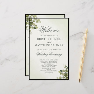 Eukalyptus-Blätter - Programm für Hochzeiten