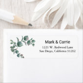 Eukalyptus-Blätter - Rücksendeadresse (Insitu)