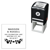 Eukalyptus-Blätter Rücksendeadresse Permastempel (Beispiel)