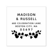 Eukalyptus-Blätter Rücksendeadresse Permastempel (Design)