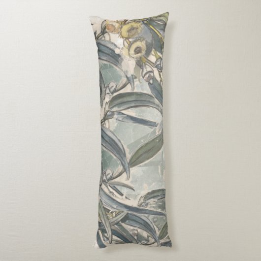 Eukalyptus-Blätter Seitenschläferkissen (Rückseite (Vertikal))