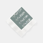 Eukalyptus-Blätter Serviette (Ecke)