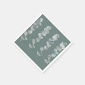 Eukalyptus-Blätter Serviette (Ecke)