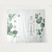 Eukalyptus-Blätter - Sukkulent-Foto-Stand Wandteppich (Vorderseite (Horizontal))