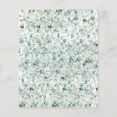 Eukalyptus-Blätter Taufen Einladung (Rückseite)