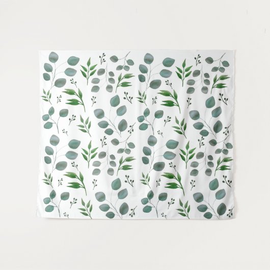 Eukalyptus-Blätter Wandteppich (Vorderseite (Horizontal))