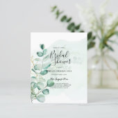 Eukalyptus Blätter Wedding Greenery QR CODE Modern (Stehend Vorderseite)