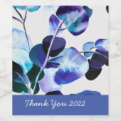 Eukalyptus-Blätter Weinetikett (Einzelnes Label)