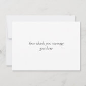 Eukalyptus-Blätter Woodland Vielen Dank Dankeskarte (Rückseite)