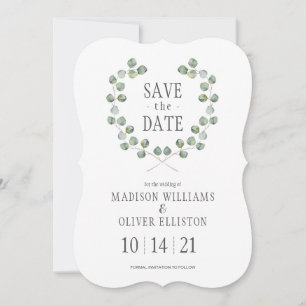 Eukalyptus-Bleirahmen   SAVE THE DATE