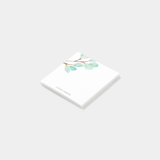 Eukalyptus Bliss | Botanischer Minze Post-it Klebezettel (angewinkelt)