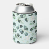 Eukalyptus Bliss: Türkisfarbenes Muster. Dosenkühler (Kanne Rückseite)