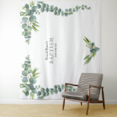 Eukalyptus Bloom Baptisprop Wandteppich (Beispiel)