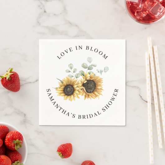 Eukalyptus Bloom Brautparty Paper Serviette (Beispiel)