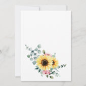 Eukalyptus Bloom Wedding Einladung (Rückseite)