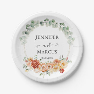 Eukalyptus & Blooms Elegance Paper Plate Pappteller